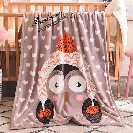 X-Labor Flauschig Weich Lammfelldecke Kinder Kartoon Kuscheldecke Plüsch 100x140 cm Babydecke Fleecedecke Sofadecke Wohndecke