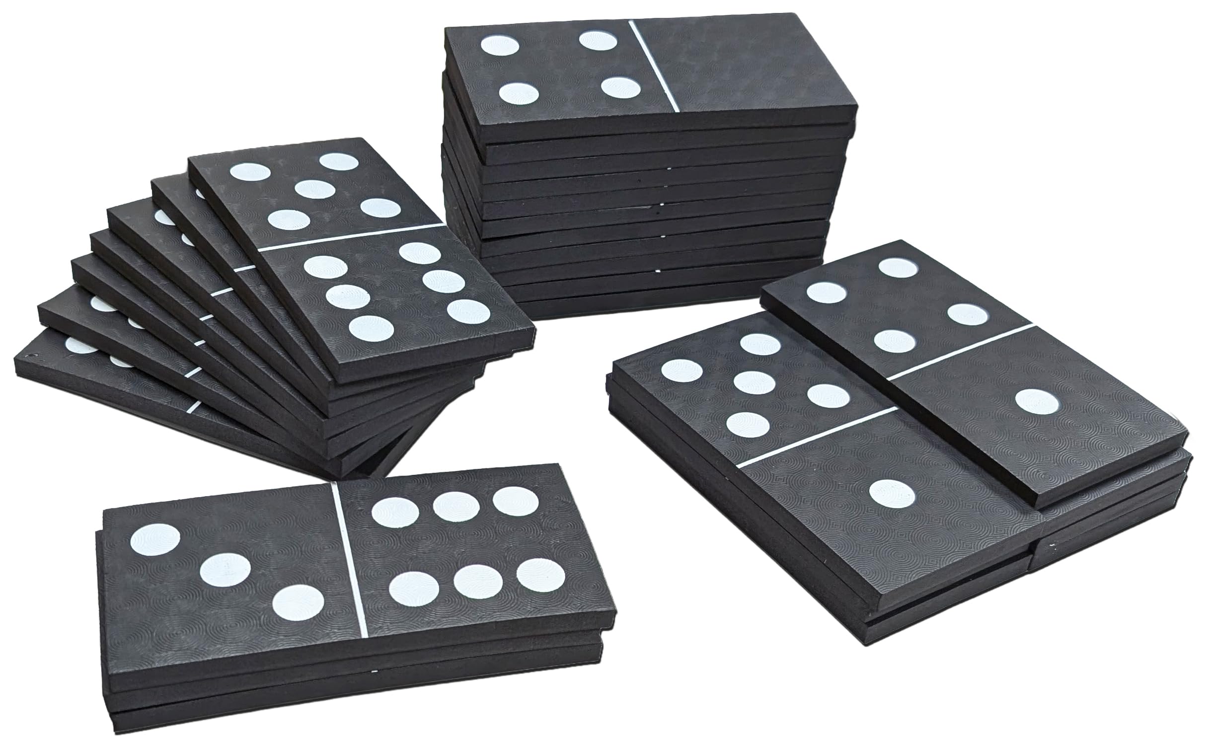 Giant Dominoes Set - Jumbo EVA Foam Dominoes Garden Game for Kids & Adults - Indoor & Outdoor Fun - Durable & Lightweight - Includes 28 Large Domino Pieces - Wedding, Party & Event Family Fun Games