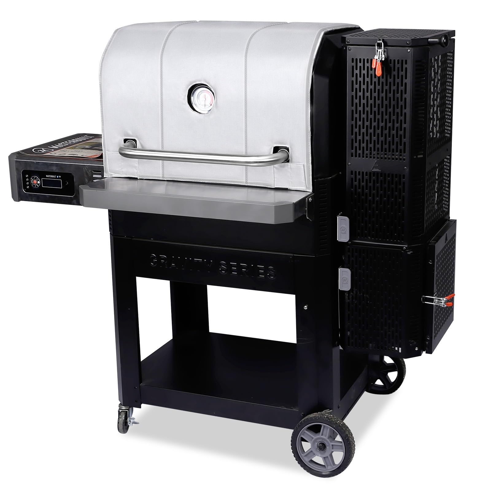 QuliMetal Grill Insulated Blanket for Masterbuilt Gravity Series 1050 Digital Charcoal Grill & Smoker MB20041220 – Smoker Insulation Blanket for Heat Retention & Winter BBQ Fuel Saving Image