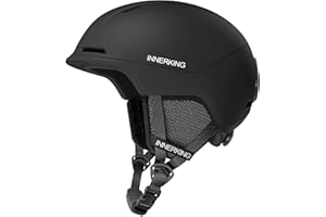 InnerKing Ski Helmet, Lightweight Adult Snowboard Helmet with Sturdy PC Shell & Shock-Absorbing EPS Foam & Soft Lining, Adjustable Snow Sport Helmets 10 Vents Men/Women