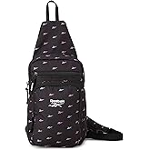 Reebok Unisex Crossbody Sling Bags – Compact Convertible Strap Cross Body Bag Travel Sling Bag - Gym & Travel Essential, Size One Size, Cosmos Black Ombre