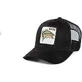Ashen Fane Faux Suede 5 Panel Polyester Blend Classic Adjustable Trucker Hat - Animal Patch Mesh Back or Plain Cap
