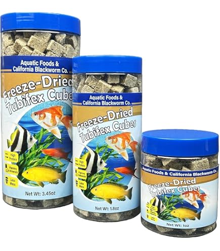 Aquatic Foods Inc. Brine Shrimp & Tubifex Freeze Dried Cube...