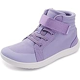 WHITIN Little/Big Kid Wide High Top Barefoot Shoes | Street-Style Minimalist Sneakers for Boys/Girls | Natural & Healthy Fit