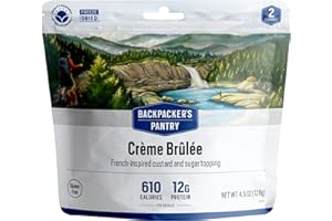 Backpacker's Pantry Creme Brulee - Freeze Dried Backpacking & Camping Food - Emergency Food - 12 Grams of Protein, Vegetarian, Gluten-Free - 1 Count