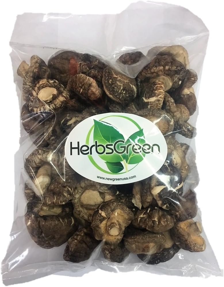 A Grade Dried Shiitake Mushrooms Large Size & Extra Thick (1 LB.)