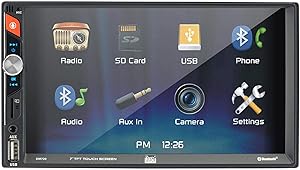 Dual DM720 7-Inch Double-DIN in-Dash Mechless Receiver with Bluetooth