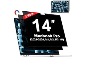 Magnetic Privacy Screen for Macbook Pro 14 Inch (2021-2024, M1, M2, M3, M4, Pro, Max), Removable Laptop Privacy Screen, Anti 