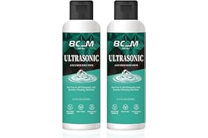 BCOM Ultrasoni Jewelry Cleaner Solution, Great for Use in All Ultrasonic Machines, Eyeglass and Rings, Effective Solution for Cleaning Gold, Silver, Platinum, Diamonds, and Watch, 8.5 oz/250 ml, 2 Pack
