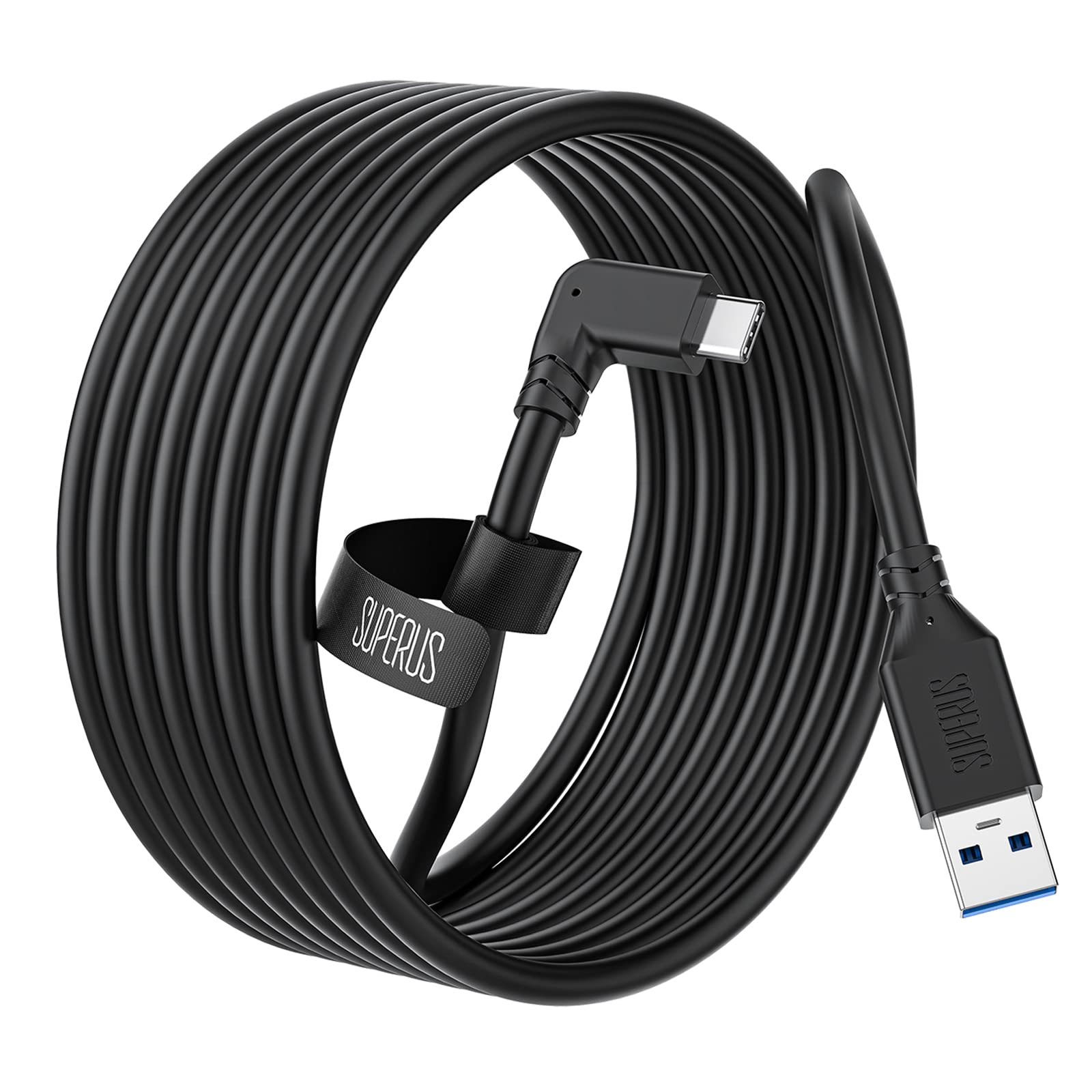SUPERUS Link Cable 10 FT Compatible with Oculus/Meta Quest 3/2/1 - USB 3.0 to USB C Charger Cable, High Speed Data Transfer & Charging Cord, Accessories for VR Headset Gaming PC/Steam VR