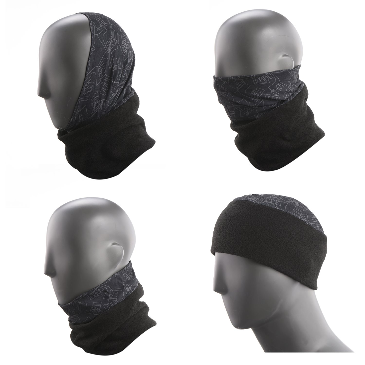 Topnaca Men Women Fleece Neck Warmer Gaiter Face Mask Hood Snood Beanie Scarf Topnaca Men Women Fleece Neck Warmer Gaiter Face Mask Hood Snood Beanie Scarf