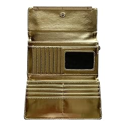 Steve Madden Women's Logobar Trifold Wristlet