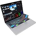JCPal Davinci Resolve Shortcut Guide Keyboard Cover for Apple MacBook Pro 14 inch and MacBook Pro 16 inch (M1-M4 Models) and MacBook Air 13 inch and MacBook Air 15 inch (M2-M4 Models) (US-Layout)