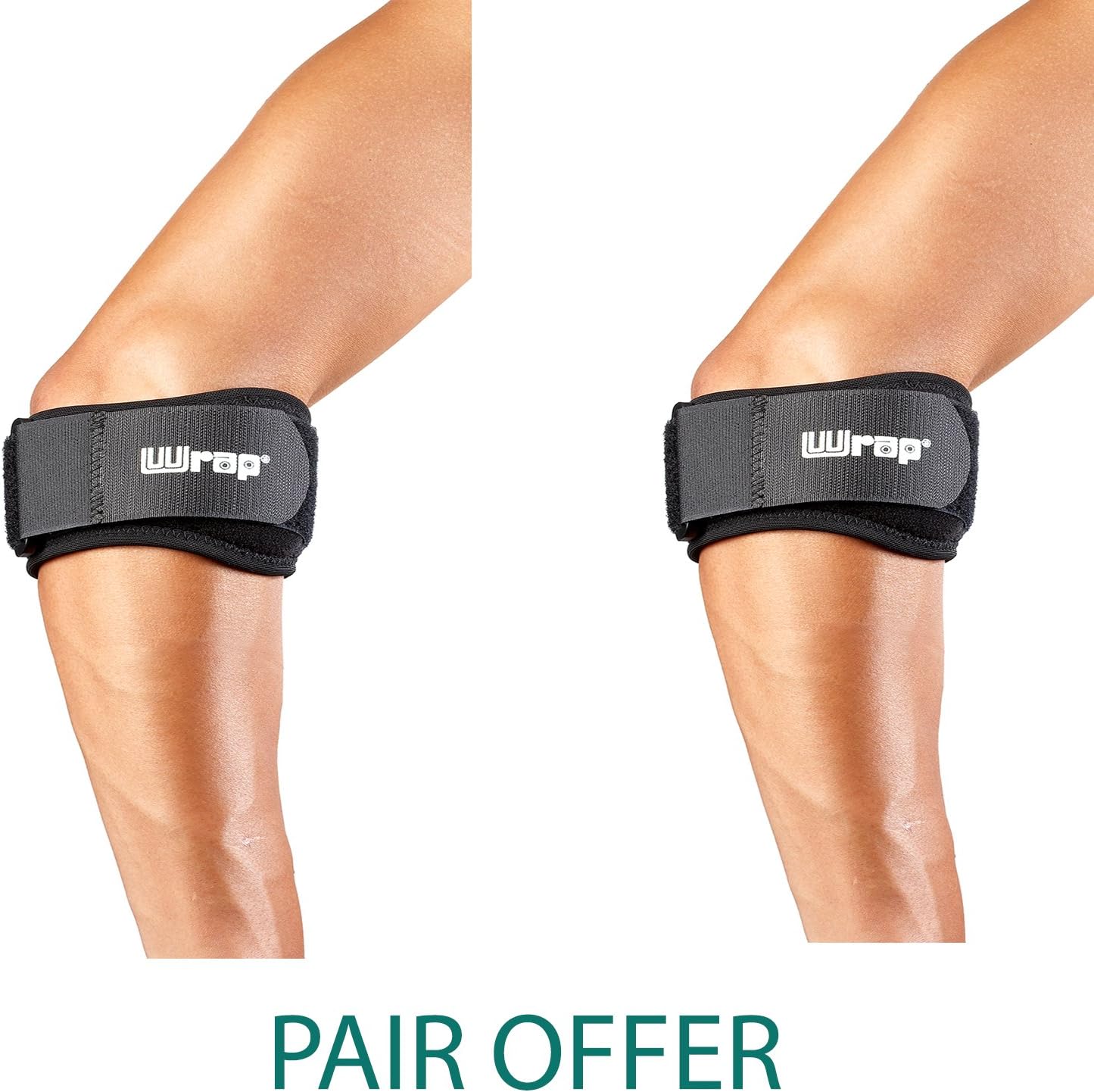 Solace Care Medical Tennis ELBOW STRAP BRACE with Gel Pads (PAIR OFFER