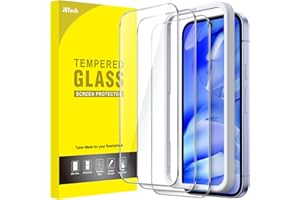 JETech Screen Protector for Google Pixel 9a 6.3-Inch 2025, Tempered Glass Film with Easy Installation Tool, Fingerprint Compa