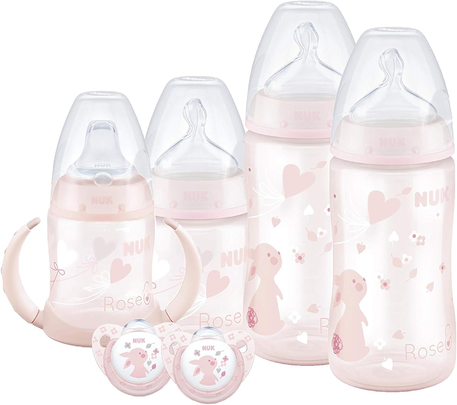 pink nuk bottles