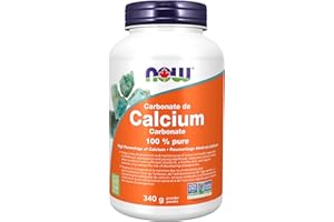 NOW Supplements, Calcium Carbonate Powder, High Percentage of Calcium, Supports Bone Health, 340g