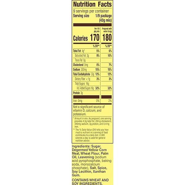 OLD EL PASO CORNBREAD MIX, CINNAMON CHURRO, BAKING MIX, 13.5 OZ
