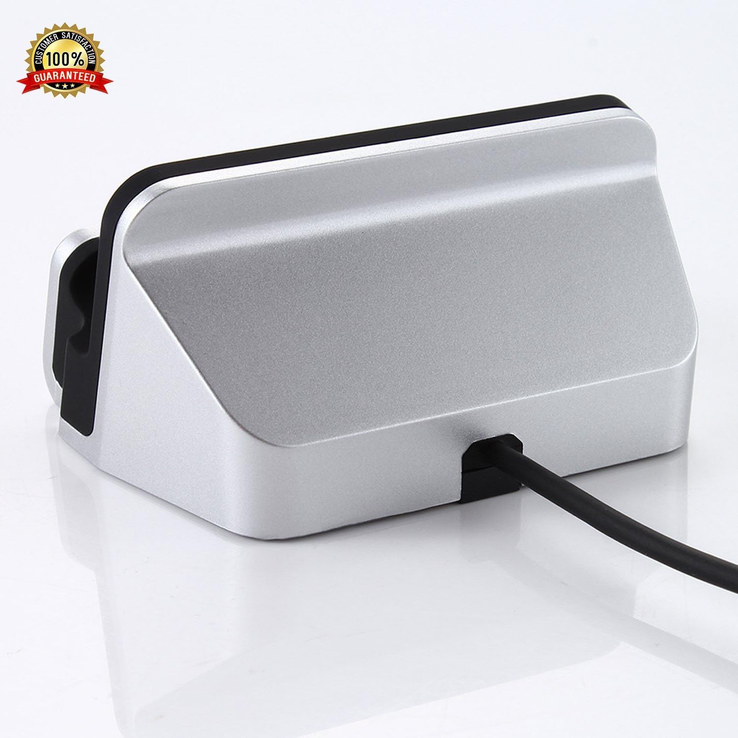 YooGoal USB Type C Charging Dock, Type-C Docking Station Fast Charger & Sync Stand for Samsung Galaxy Note 8 S8 Google Pixel Huawei P10 Mate 10 LG OnePlus ZTE Xperia and More Type C Devices - Silver - Image 4