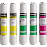 Amazon Basics AMZN-PB-TLRO4RCT-5PK Annual Pack RO Drinking Water System 1, 2 and Stage 4 Reverse Osmosis Replacement Filters 