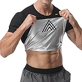 HEATTRAP Men’s Sauna Suit Shirt - Heat Trapping Sweat Compression Vest, Shapewear Top