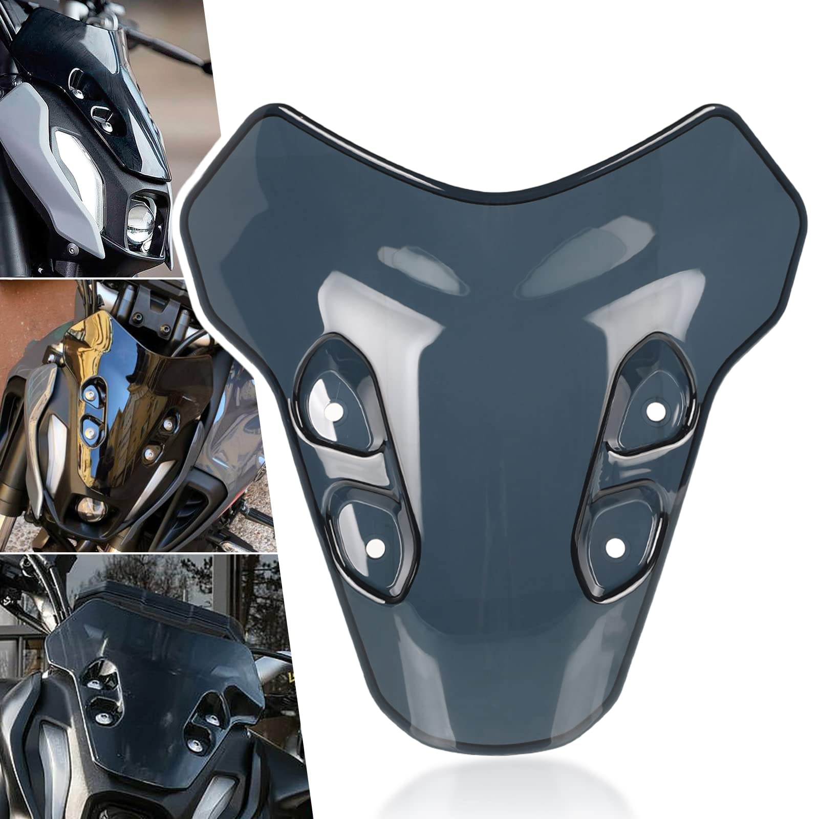 YIMOTO Motorcycle Windshield CNC Aluminum Windscreen Motorbike Deflector For MT09 MT-09 FZ09 FZ-09 2017 2018 2019 2020, Windshields - Canada - View #8