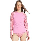 Billabong Women's Swimwear UPF 50 Long Sleeve Sun Tee Rash Guard Shirt