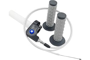 JXPANG 22mm 7/8" Throttle Twists Grip with Throttle Cable Upgraded Universal for Off-Road Motorcycle 250 Dirt Pit Motor Mini Bike YCF CRF70 TTR SSR KLX110 Thumpstar