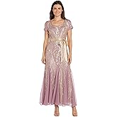 R&M Richards Womens Sparkle Nightfall Gown