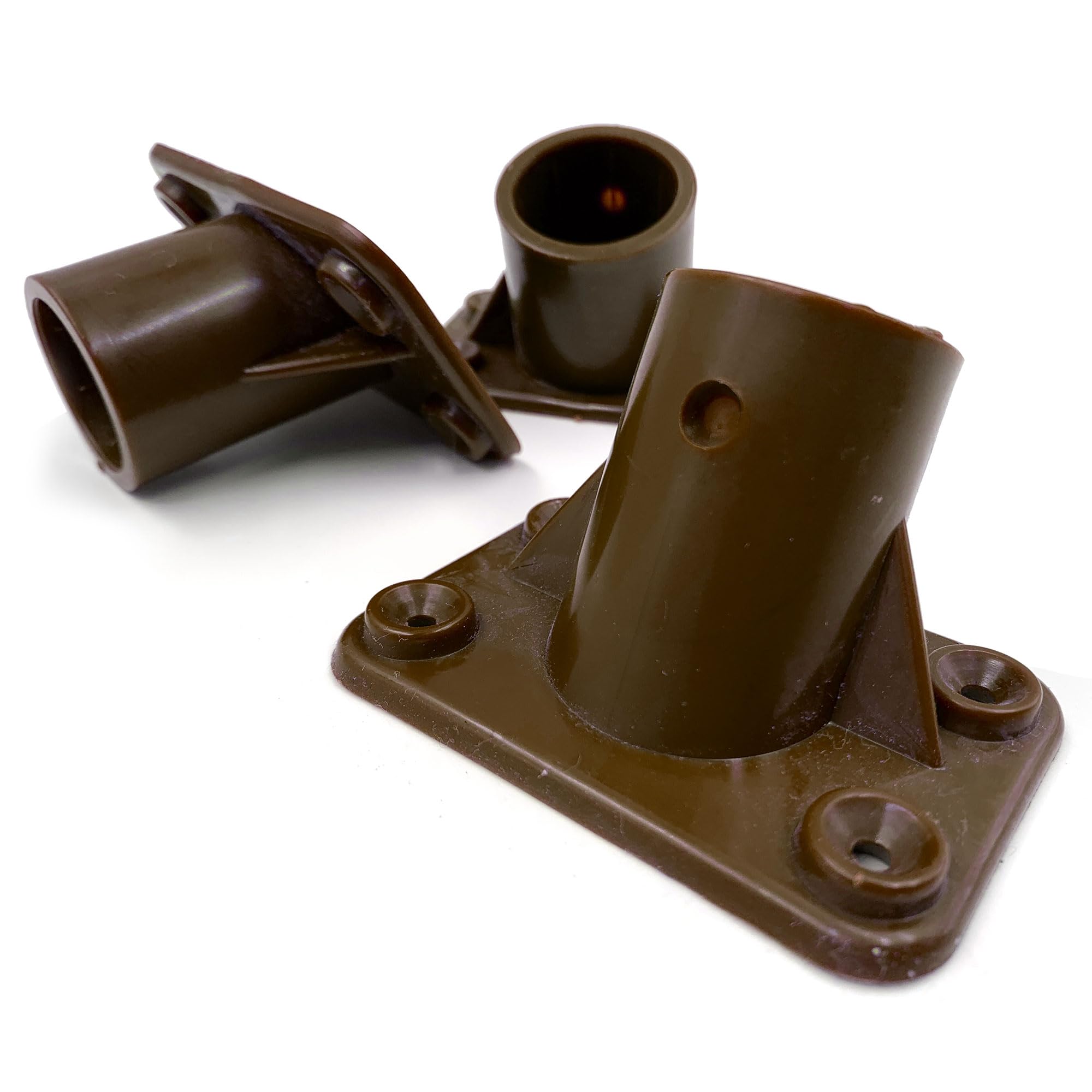 TDBS 3-Pack Plastic Broom Bracket, Heavy Duty, 1 1/8” Broom Head Bracket