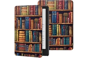 DHYYDSQZ Slim Case for Kindle Scribe (2022 Released) 10.2 Inch Tablet PU Leather Lightweight Folio Stand Adjustable Smart Cover with Auto Wake/Sleep for 10.2" Amazon Kindle Scribe E-Reader,Library Bookshelfs
