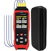 Thermocouple Thermometer Temperature Data Logger 4-Channel K/J/T Type Thermometer with 5000 Groups Data Logging and USB Expor
