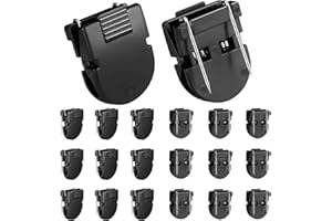 HURIFENG 20 Pack Cubicle Clips for Fabrics Walls - Durable Fabric Panel Clips for Notes, Photos, and Documents - Ideal Cubicle Accessories, Wall Hooks for Office Organization, Picture Hangers, Fabric Clips