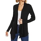 INKOFF Womens Draped Front Cardigan Sweaters Long Sleeve Waterfall Irregular Hem Cardigans Lighweight
