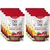 Once Upon A Farm Organic Coconut Melts with Probiotics, Strawberry Banana, Dairy Free, Non GMO, Kosher, 1 Ounces (Pack of 8)