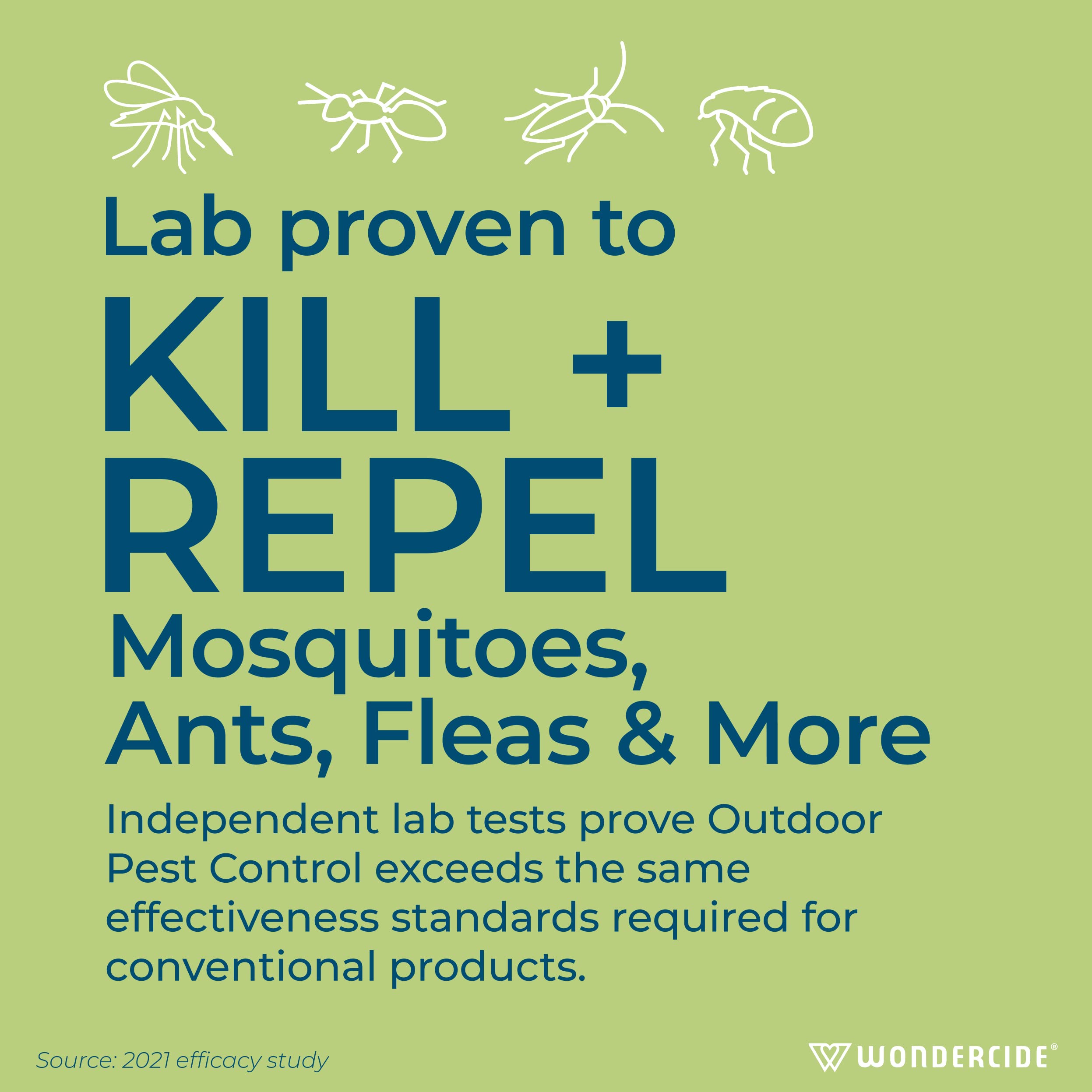 Wondercide - Outdoor Pest Control Spray with Natural Essential Oils - Mosquito, Ant, Insect Repellent, Treatment, Killer - Safe Around Pets Kids 32 oz
