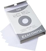 Exacompta Bristol Squared Board Printing Pack 100 A6 205gsm White view 5