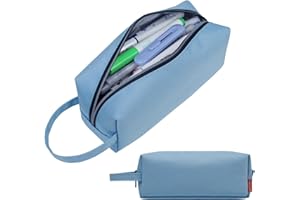 Fmeida Aesthetic Pencil Case, Large Pencil Bag with Zipper, Pencil Case for Adults, Stationery Pencil Pouch Pen Case for College Office Supplies