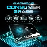 Silicon Power 2TB SSD A55 3D NAND 2.5 Inch SATA III 7mm Internal view 3