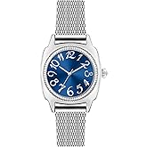 Bumotse Analog Watch for Women, Elegant 34mm Big Arabic Numbers Dial Dress Watch, Classic Jewelry Style Quartz Wristwatch, Gift for Her