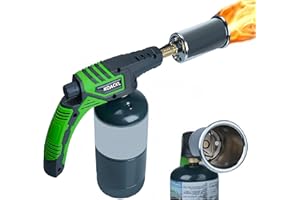 Koackl Propane Torch Head with Stand, Professional Cooking, Grilling and BBQ Tool, Culinary Kitchen Grilling for Searing Steak, Outdoor Charcoal Lighter for BBQ, NPQ02