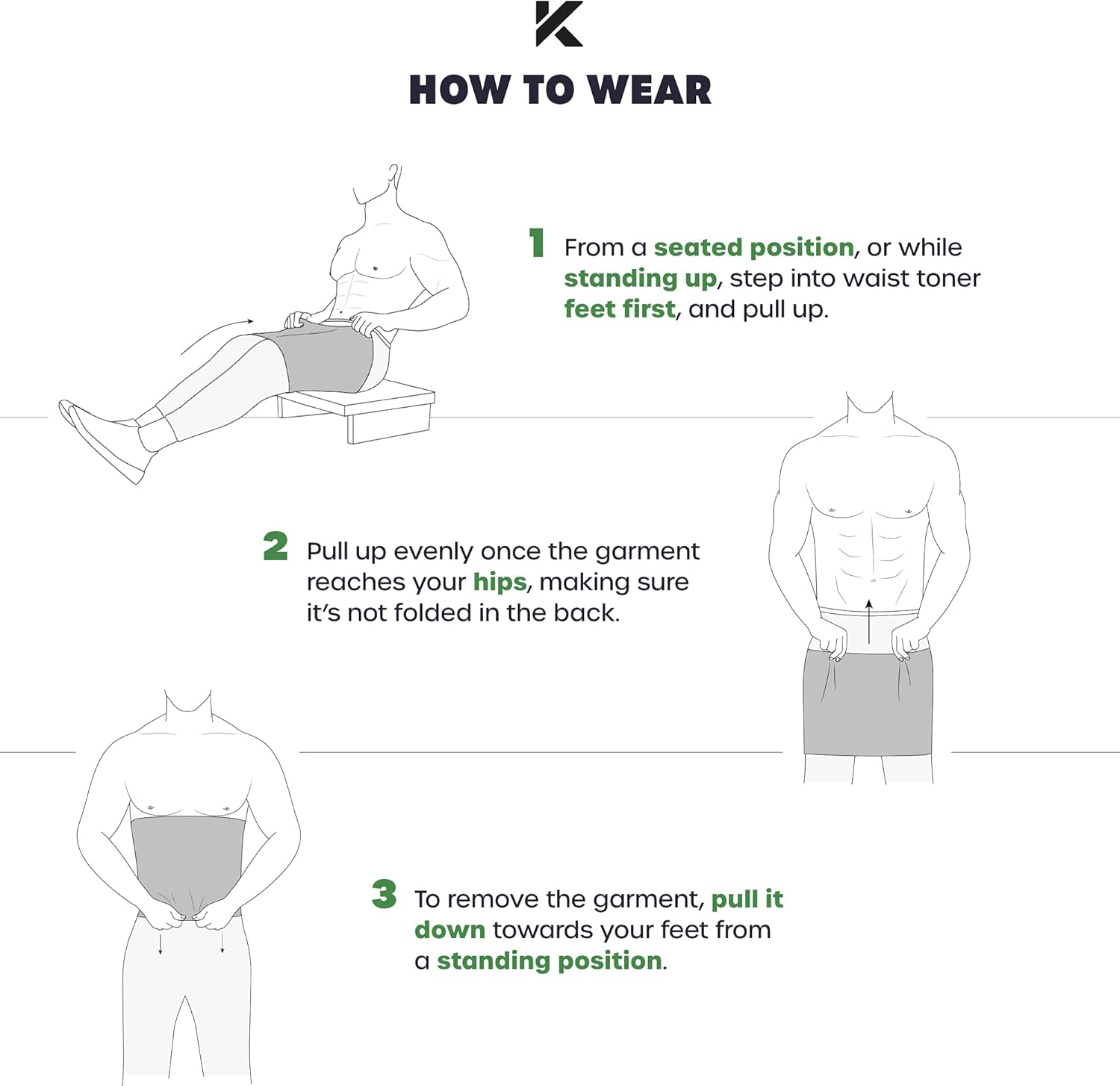 Kewlioo Men's Heat Trapping Waist Toner - Sweat Body Shaper Vest for Men, Mens Bodysuit Slimmer Sauna Suits, Shapewear Compression Top Shirt, Strong Waist Grip, Versatile and Discreet : Sports & Outdoors