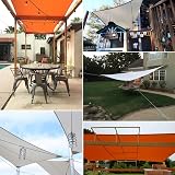 Mokani 2x2m Sun Shade Sail Grey Waterproof UV 95% with Ropes view 9