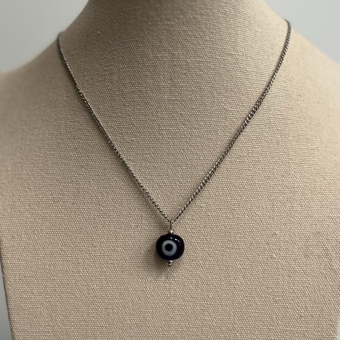 Evil Eye Pendant, Small Round Bead (JIT)