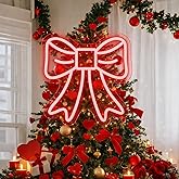 Large Valentine's Day Decorations Red Bow Tree Decor 9.84 Inch Red Lighted Bow Valentine Ornament for Valentines Days Wreath Wedding Holiday Party Wall Home Front Door Outdoor Decor