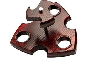 KAFpipeWorkshop Wooden Pipe Stand for 3 Tobacco Smoking pipes Handmade from natural Ash tree wood Pipe Rack Holder Display