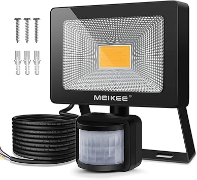 MEIKEE 20W Foco LED con Sensor Movimiento de 1800LM, Proyector LED ...