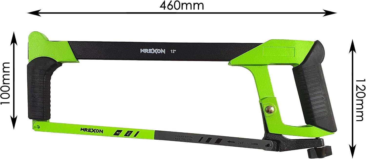 300mm long hacksaw with additional set of 5 bimetal blade, can be sawed at a 45° angle - Image 3