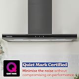 Russell Hobbs 90cm Midnight Collection Chimney Cooker Hood Dark Steel view 3