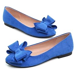 Hee grand Bowknot Flats for Women Classic Round Toe